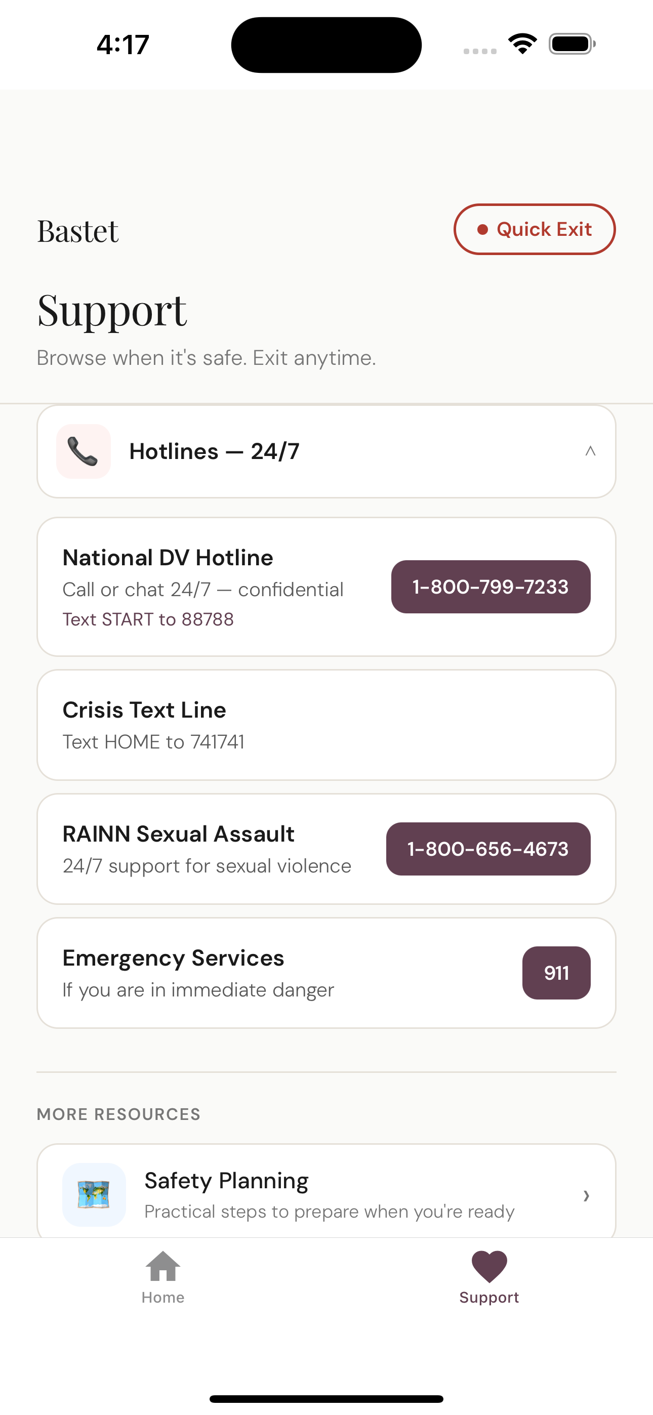 Bastet App Interface Support